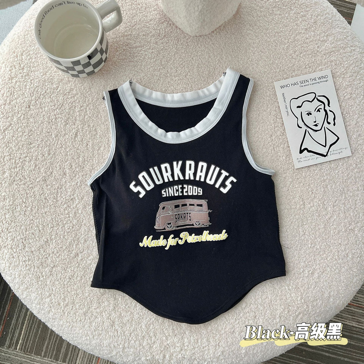 Sourkrauts Written Light Padded Short Camisole