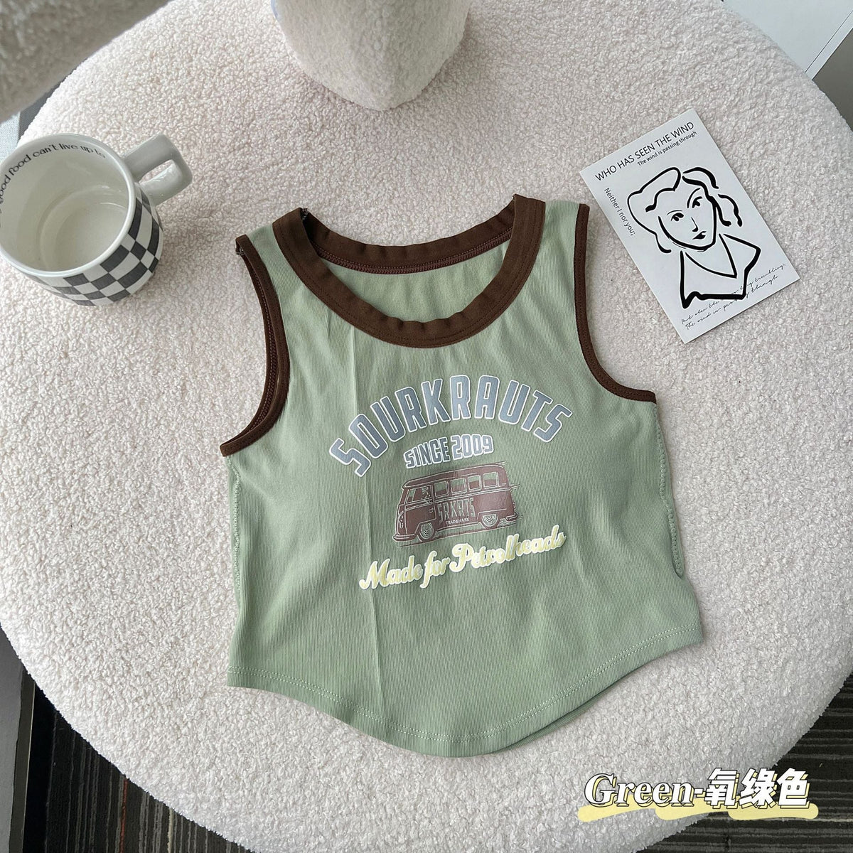 Sourkrauts Written Light Padded Short Camisole