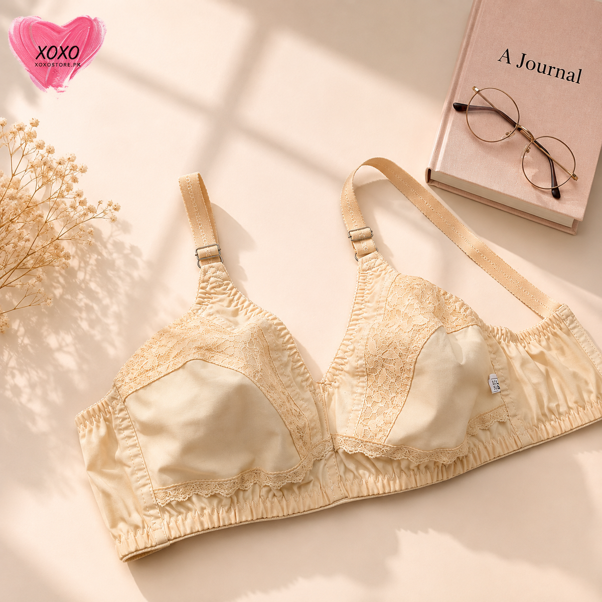 Pack of 4 Cotton Net Design Very Soft Daily Wear Bra