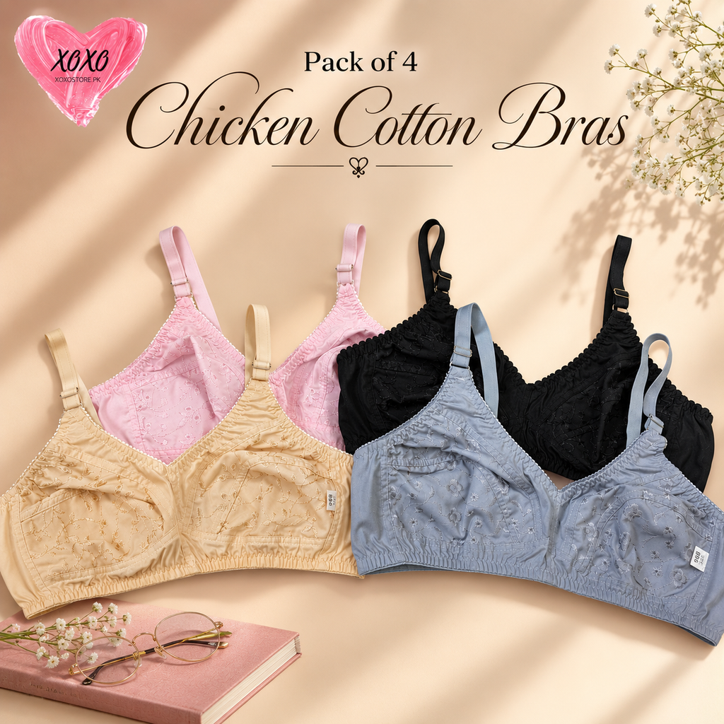 Pack of 4 Very Fine Quailty Chicken Cotton Bras
