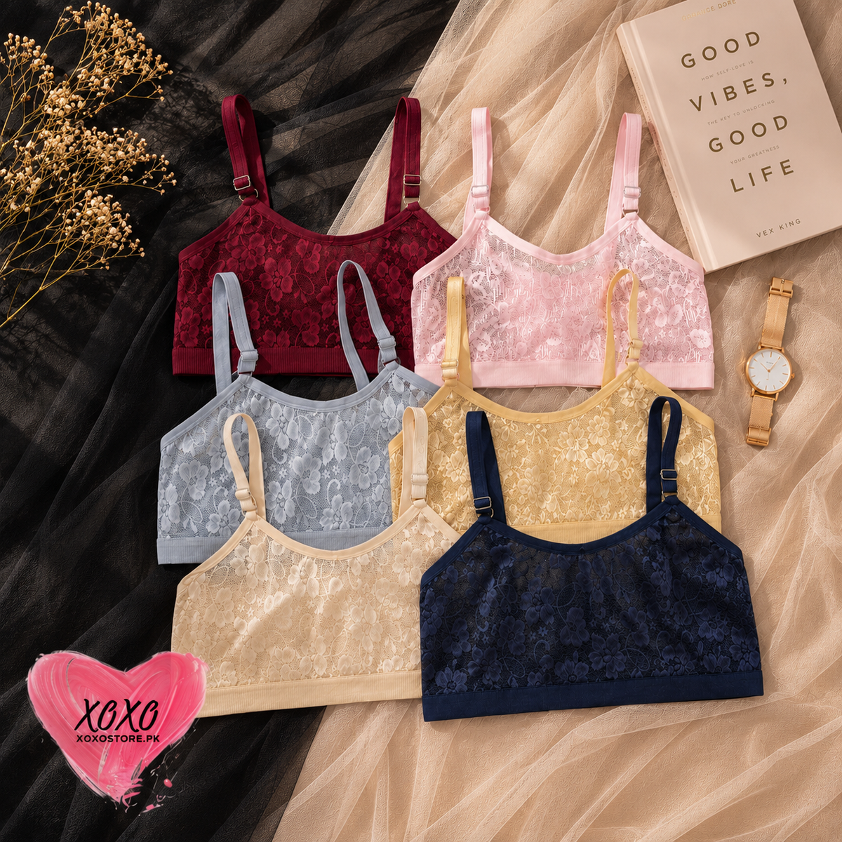 Pack of Net Bidi With Adjustable Straps