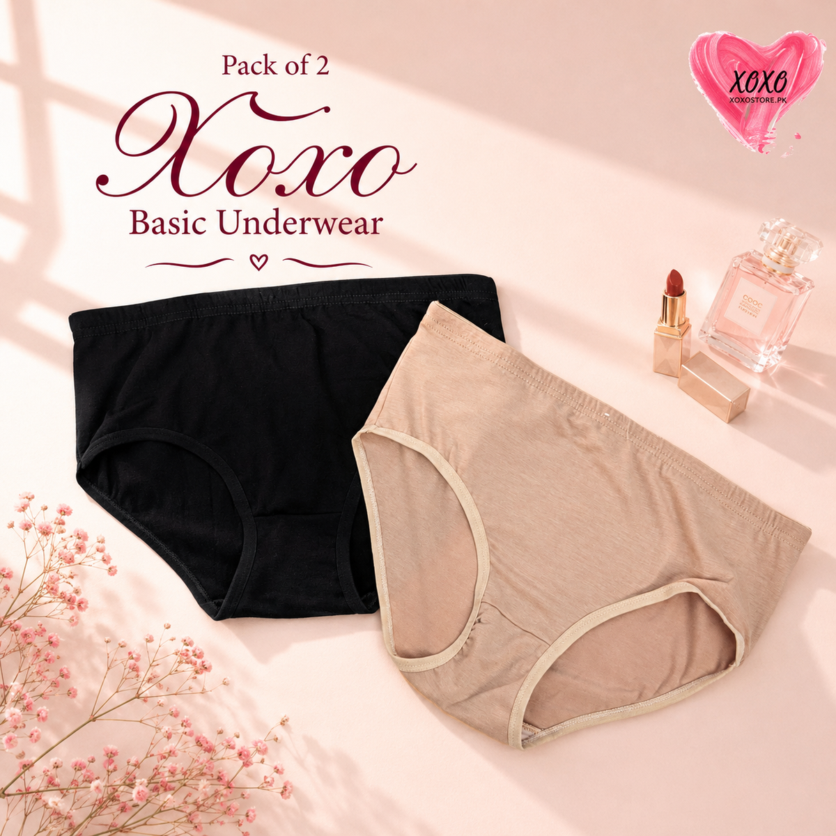 Pack of 2 Easywear Basic Color Underwear