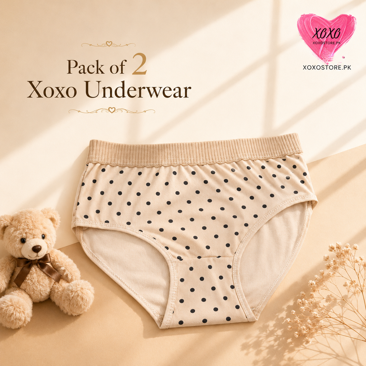 Pack of 2 Easywear Dotted Underwear