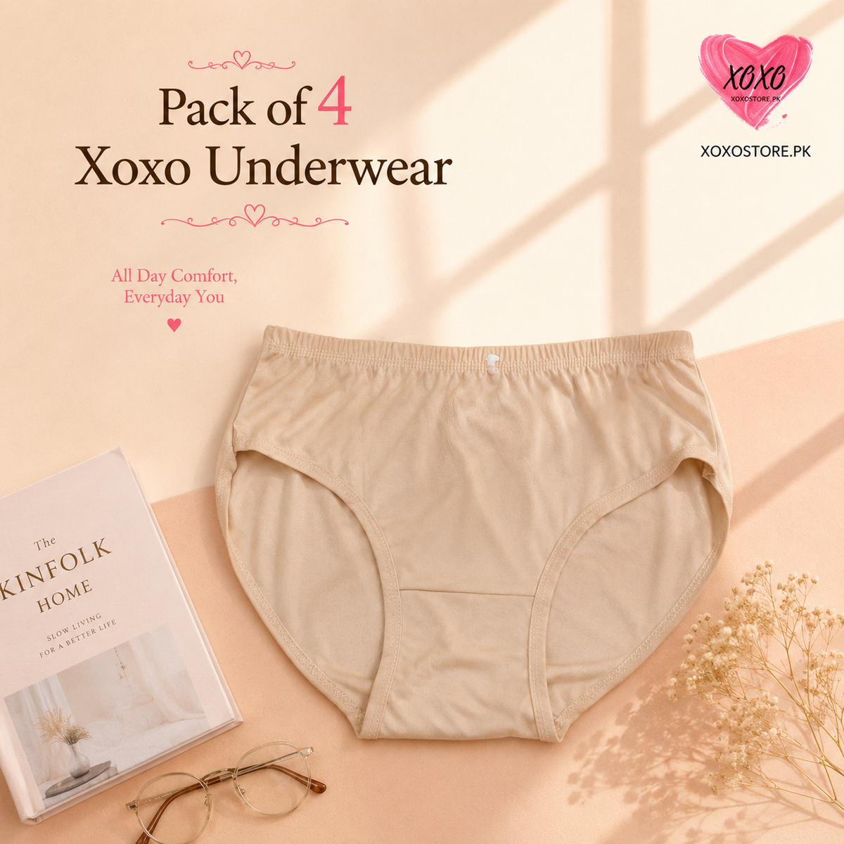 Pack of 4 Easywear Basic Underwear