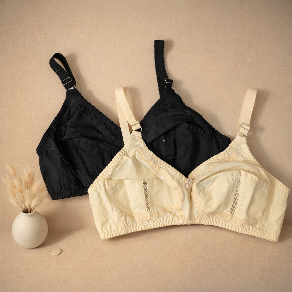 Pack of 2 Easywear Very Fine Quailty Centre Design Bra's