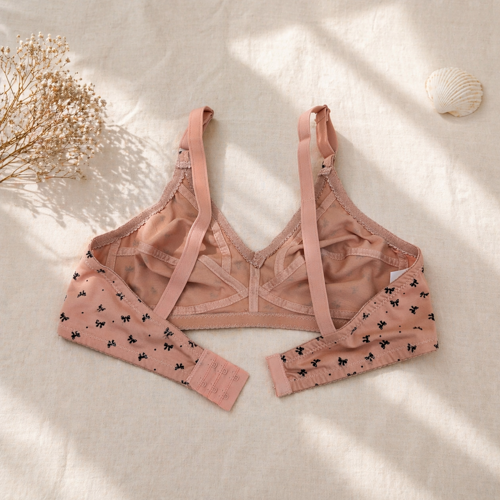 Butterfly Design Very Fine Quailty Daily Wear Jersey Bra