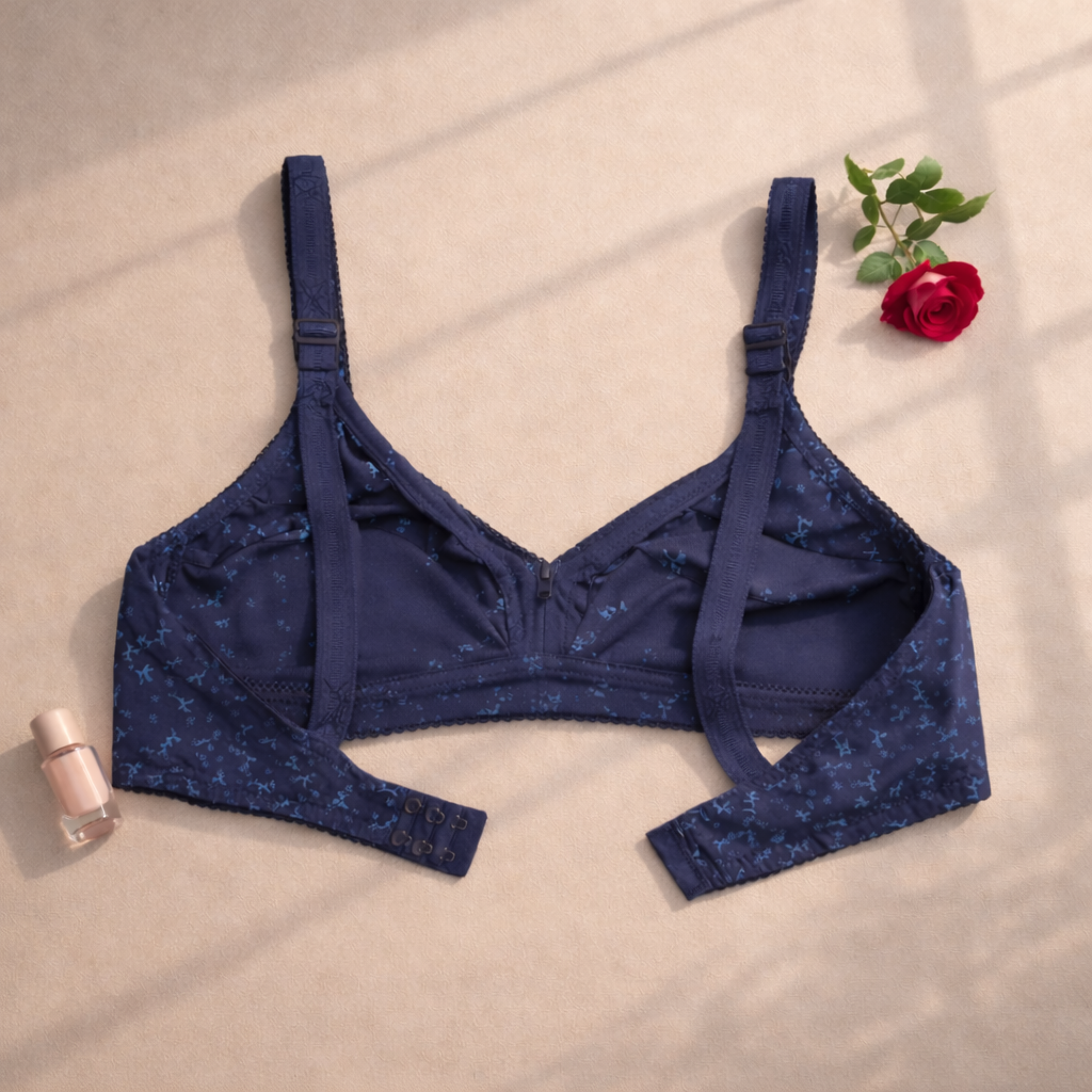 Small Flower Design Very Fine Quailty Daily Wear Jersey Bra