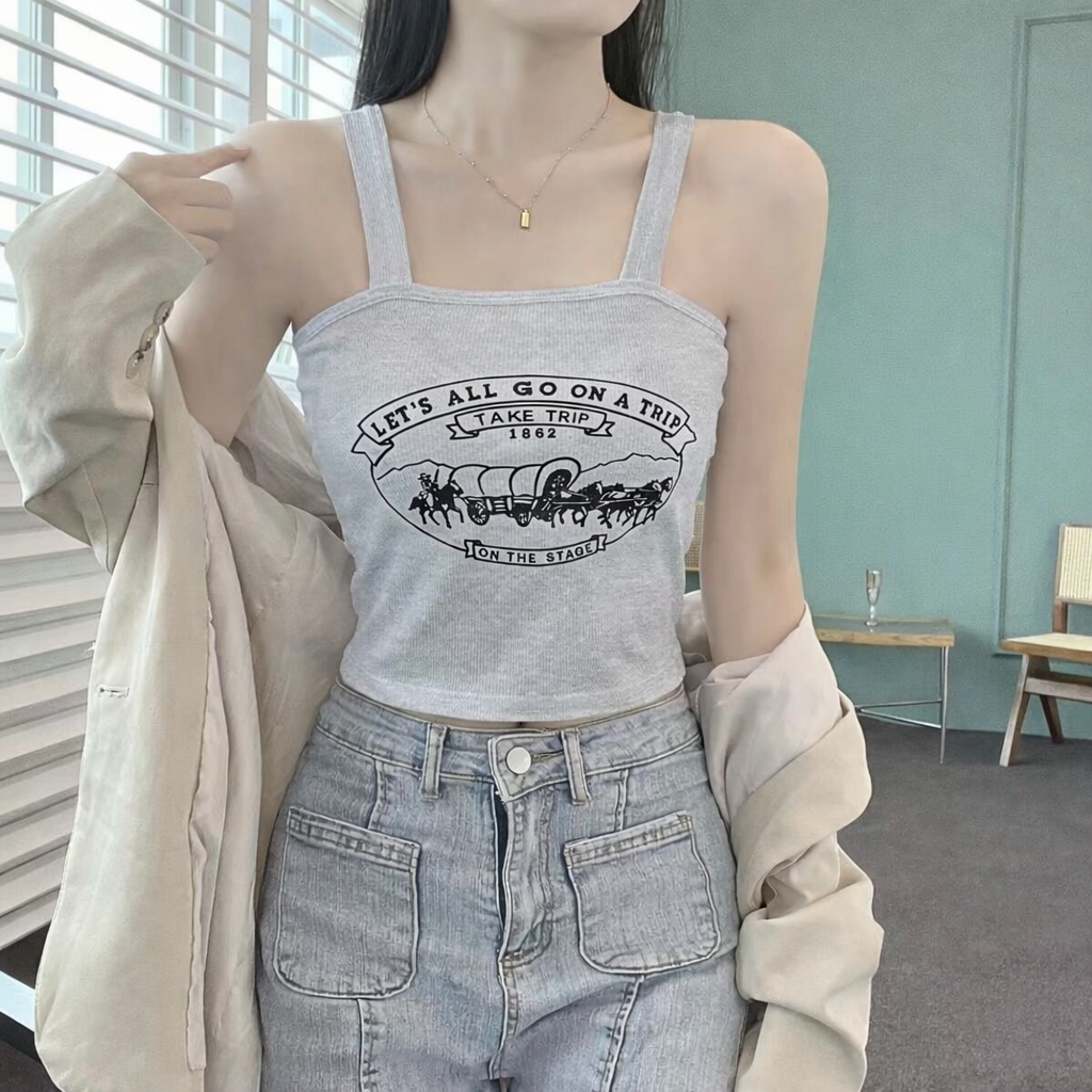 Very Light Padded Trip On Go Tank Top /Camisole