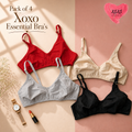 Pack of 4 Essential Easywear Cotton Bras