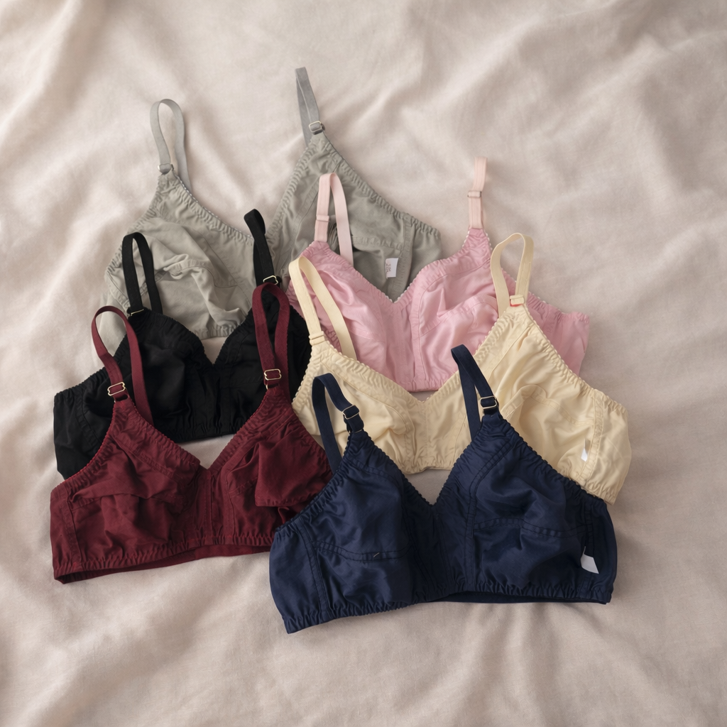 Pack of 6 Easywear Daily Wear Cotton Bra's