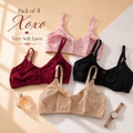 Pack of 4 Very Very Soft Lawn Bra's