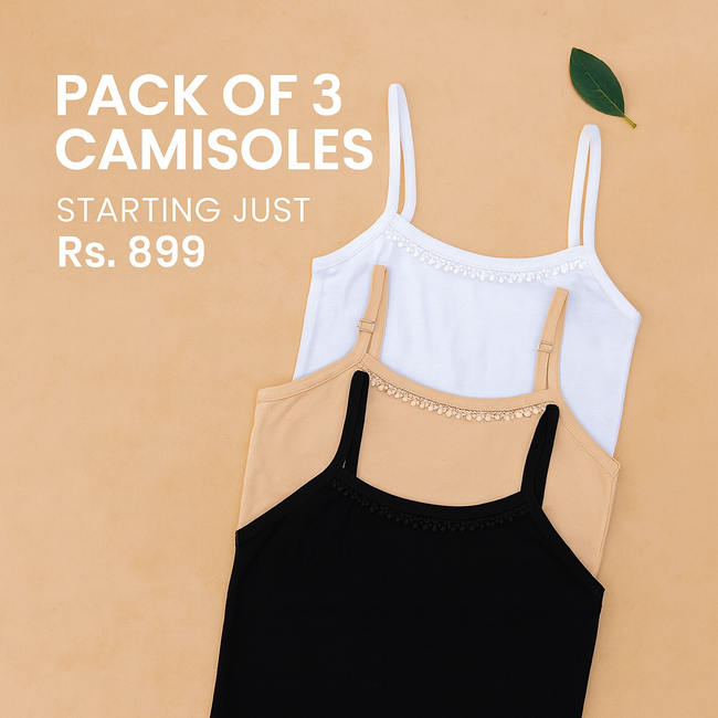 Pack of 3 Camisoles