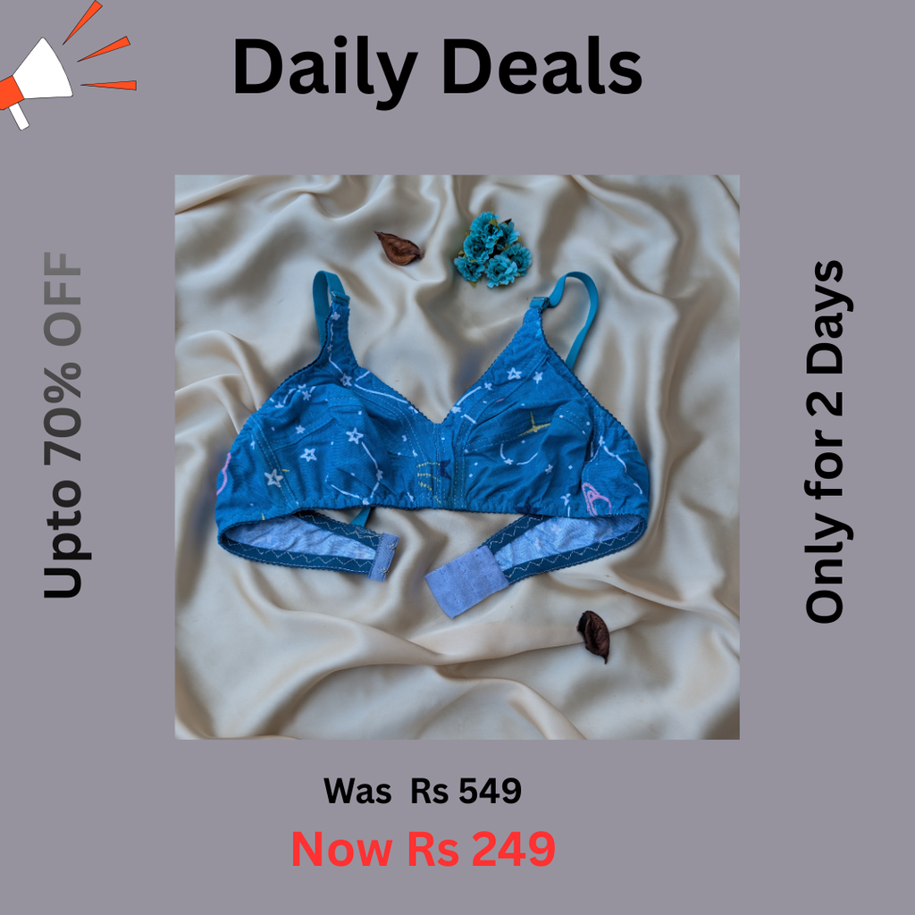Colorfull Design Mix Fabric Bra