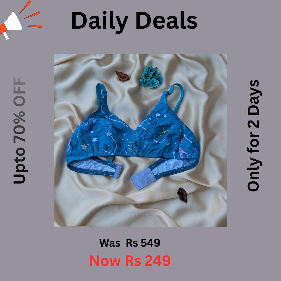 Colorfull Design Mix Fabric Bra