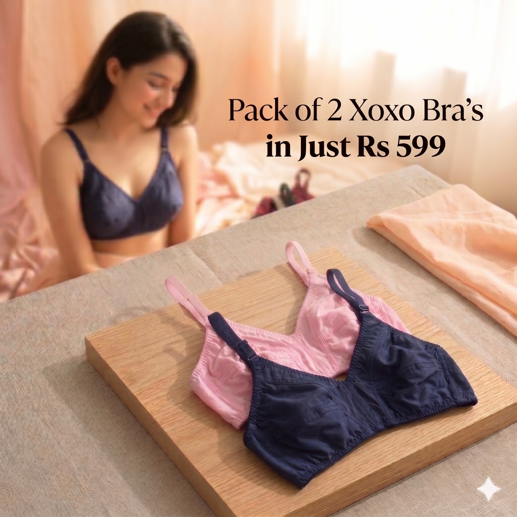 Pack of 2 Easywear Soft Cotton Bra's