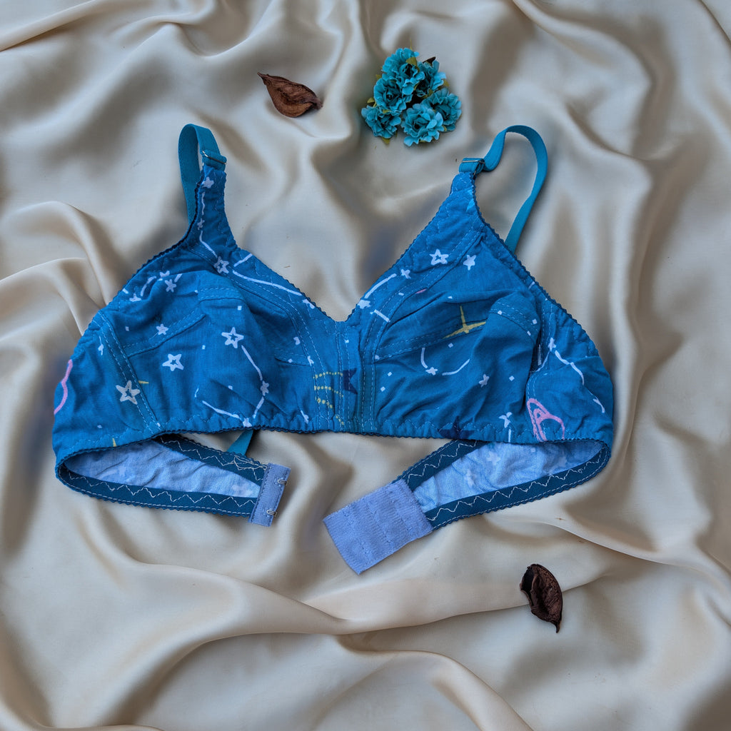 Colorfull Design Mix Fabric Bra