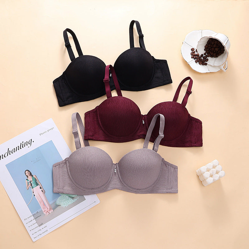 Pearls Padded Half Cup Wired Pushup Bra With Removeable Straps
