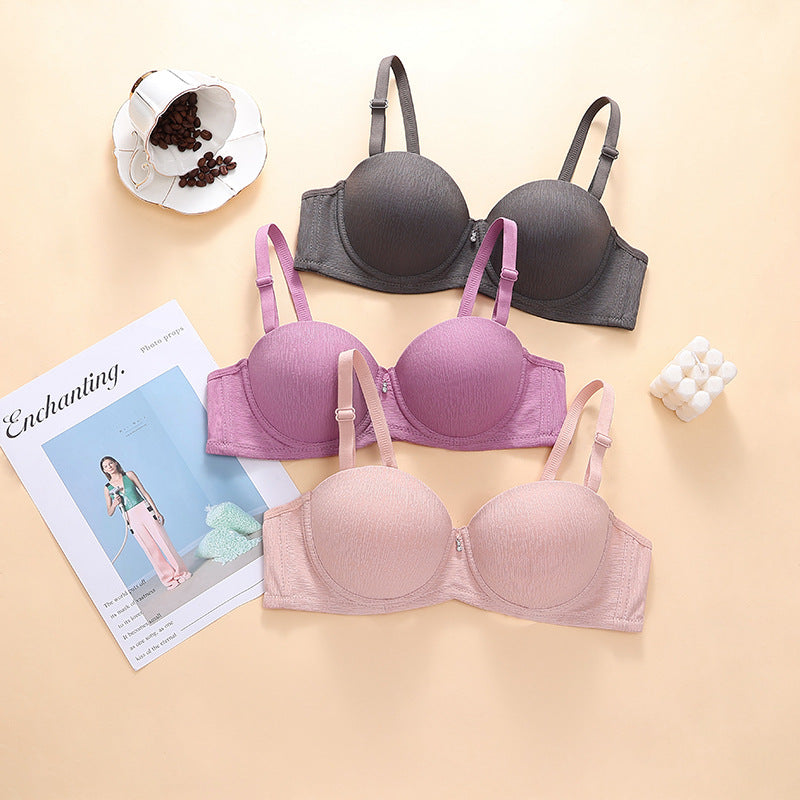 Pearls Padded Half Cup Wired Pushup Bra With Removeable Straps