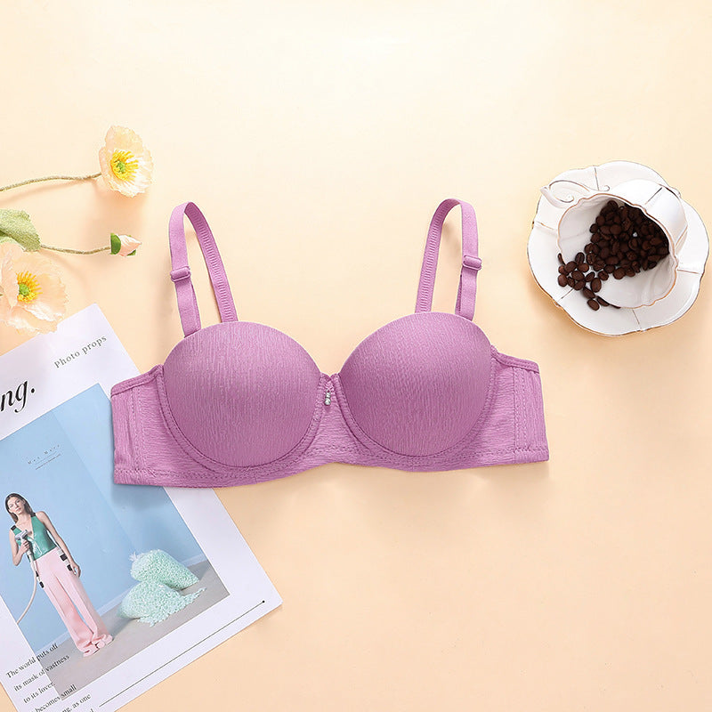 Pearls Padded Half Cup Wired Pushup Bra With Removeable Straps