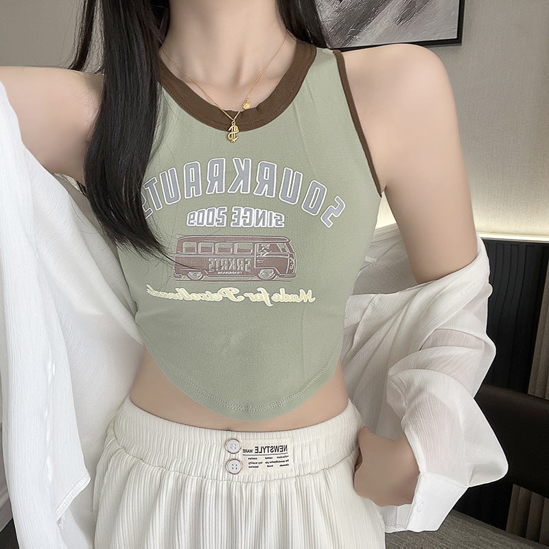 Sourkrauts Written Light Padded Short Camisole