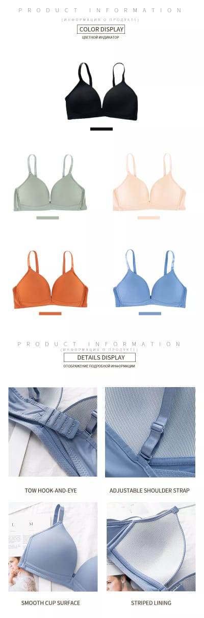 Women soft wireless Bra