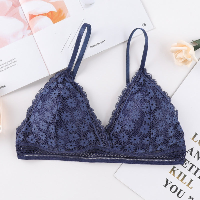 French Style V shape Net Bra