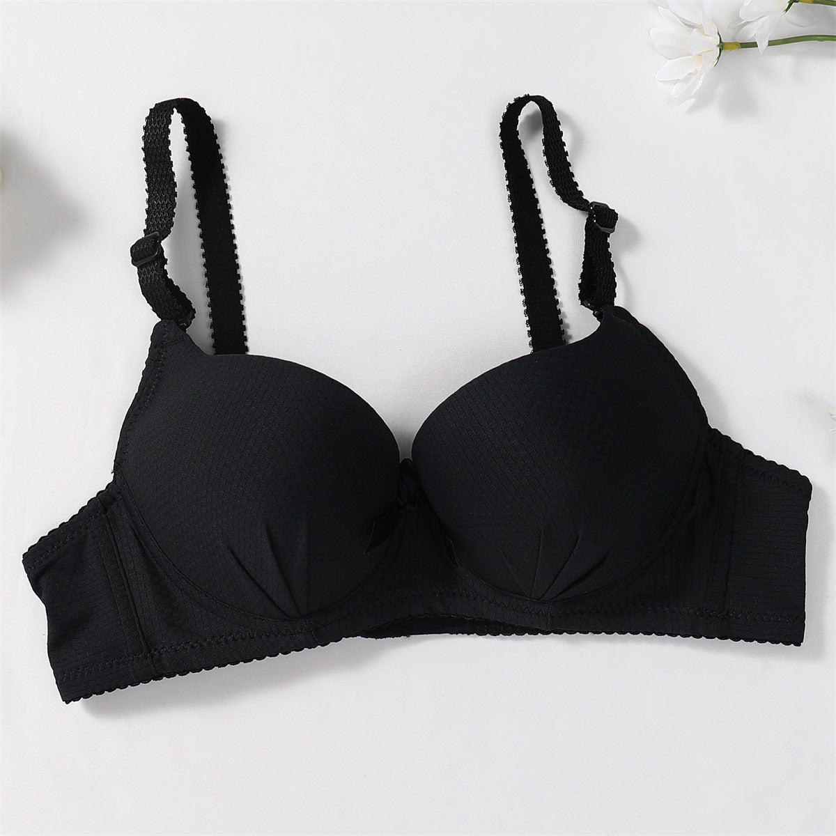 Bow Style Single Padded Wired Pushup Daily Wear Bra