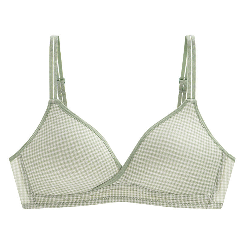Dotted Cross Type Soft & Smooth Wireless Padded Bra