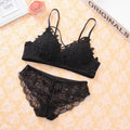 Floral Light Padded Bridal Wear Bra & Underwear Set