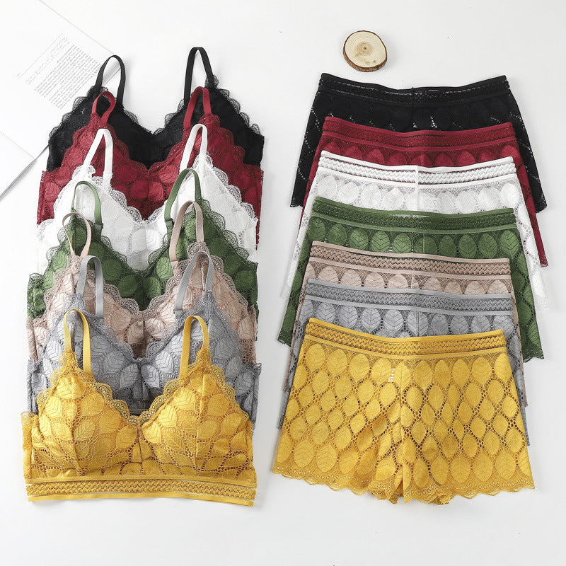 Leaf Padded Bra & Penty Set