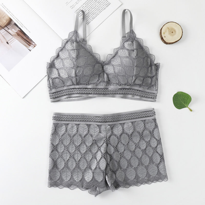 Leaf Padded Bra & Penty Set