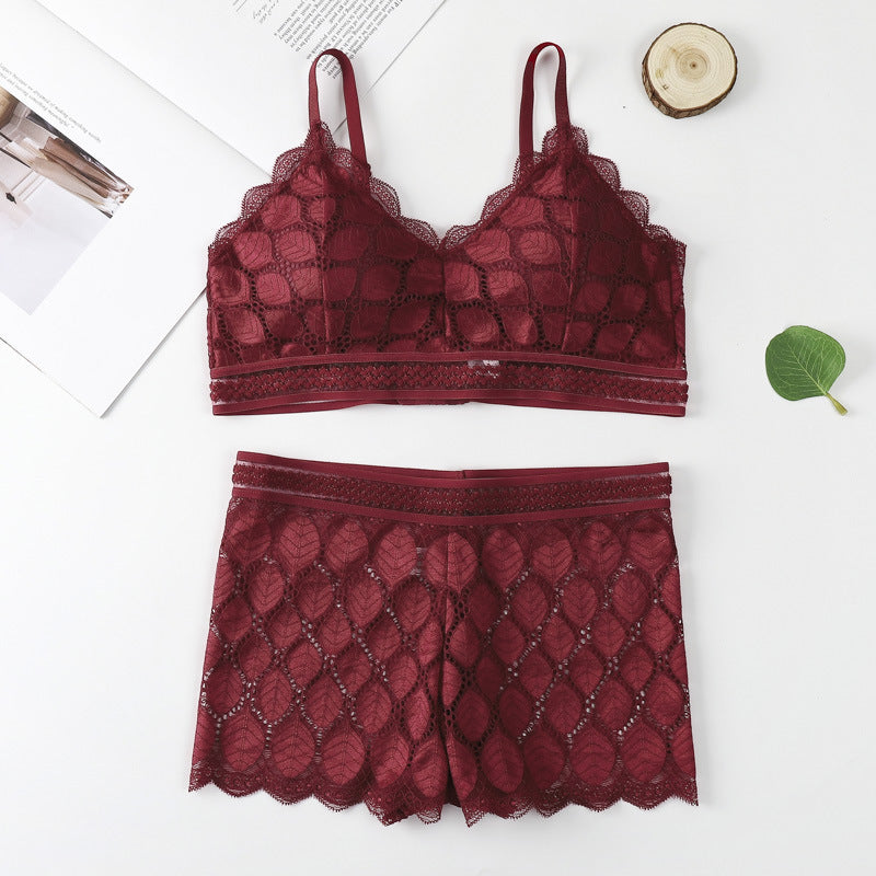 Leaf Padded Bra & Penty Set
