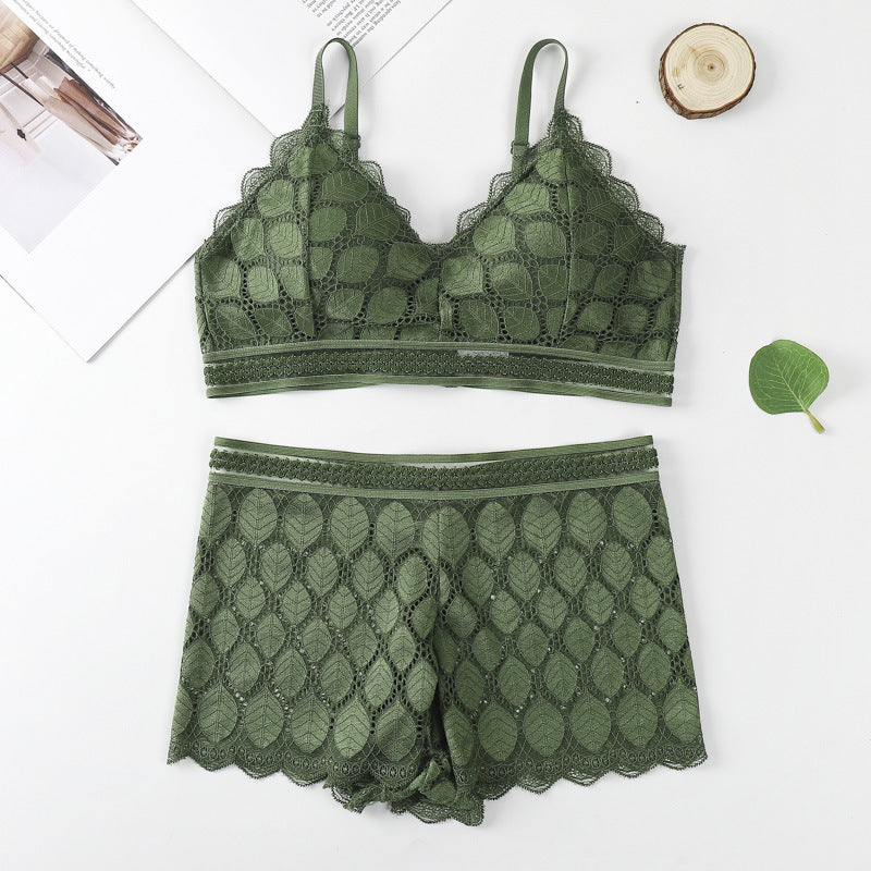 Leaf Padded Bra & Penty Set