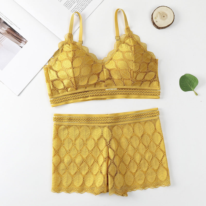 Leaf Padded Bra & Penty Set