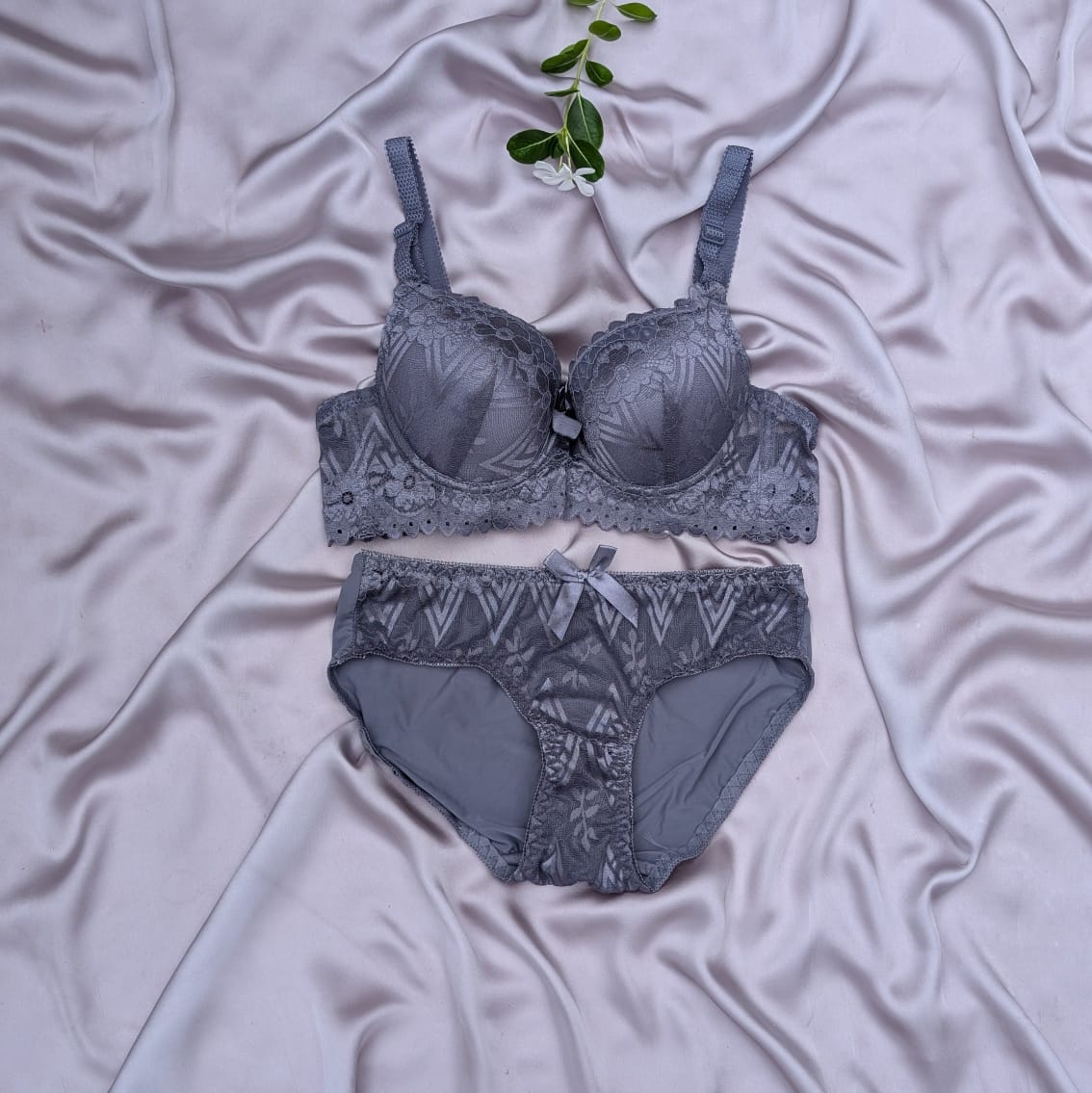 Pushup Wired Bridal/Daily Wear Net Bra Set