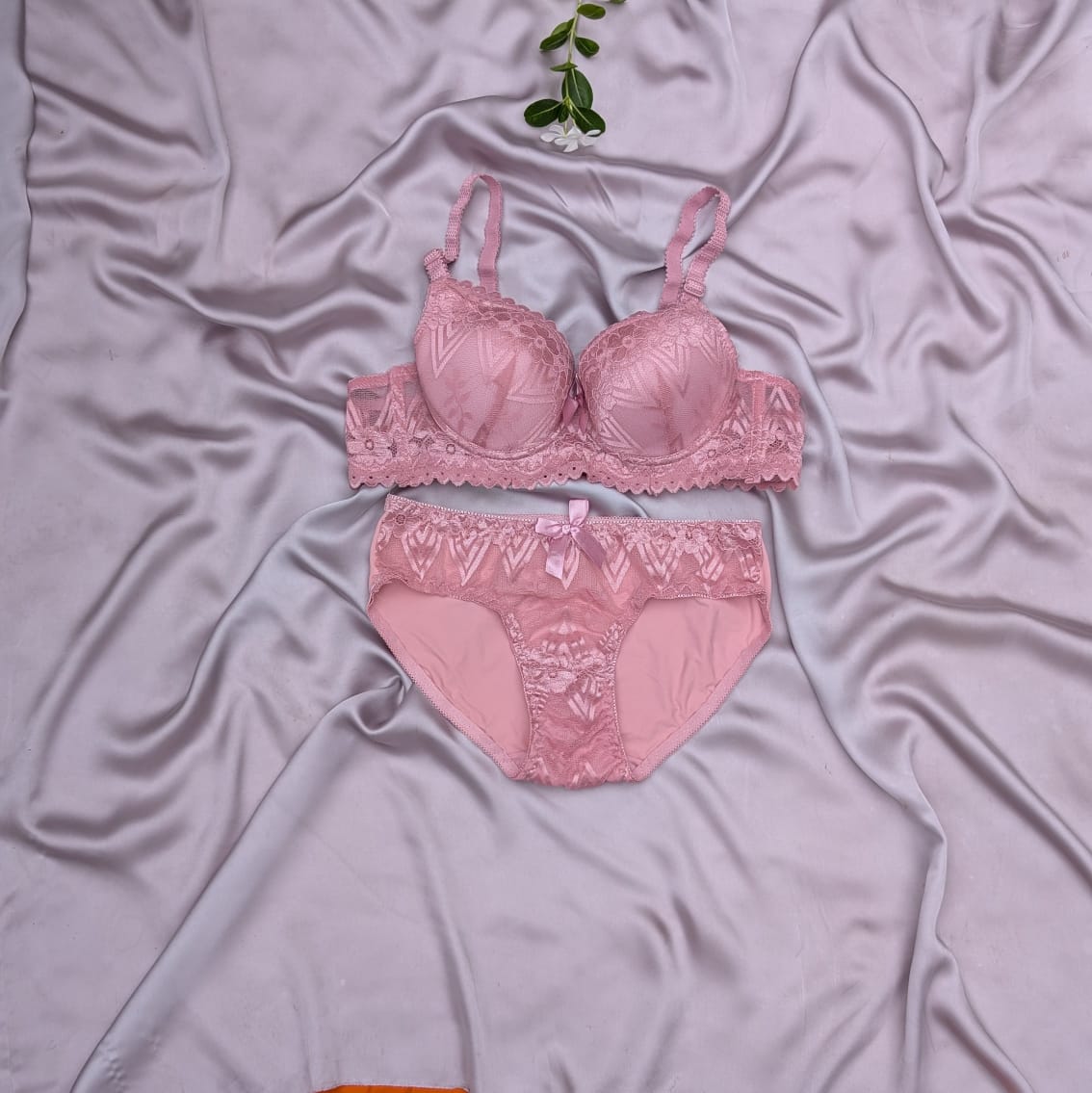 Pushup Wired Bridal/Daily Wear Net Bra Set