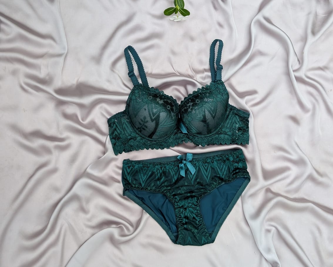 Pushup Wired Bridal/Daily Wear Net Bra Set