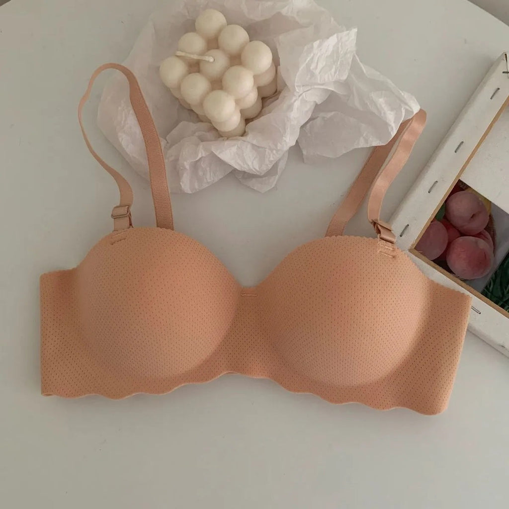 Hand Shape Breathable Half Cup Padded Bra