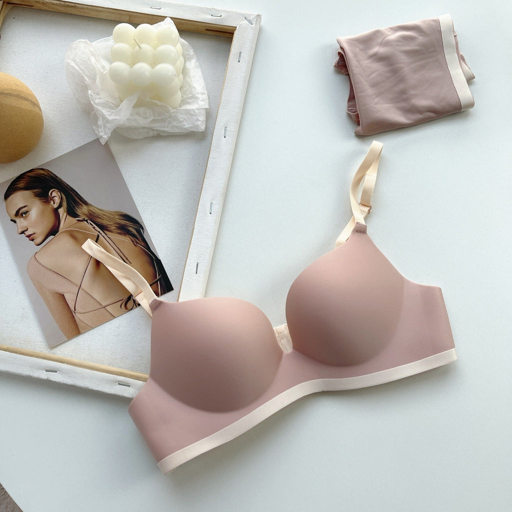 Linning Seamless Double Padded Soft Bra Set