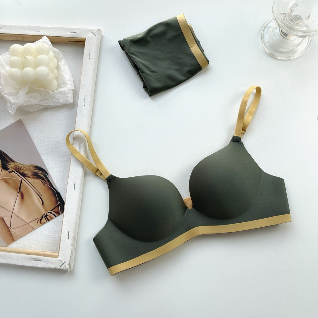 Linning Seamless Double Padded Soft Bra Set