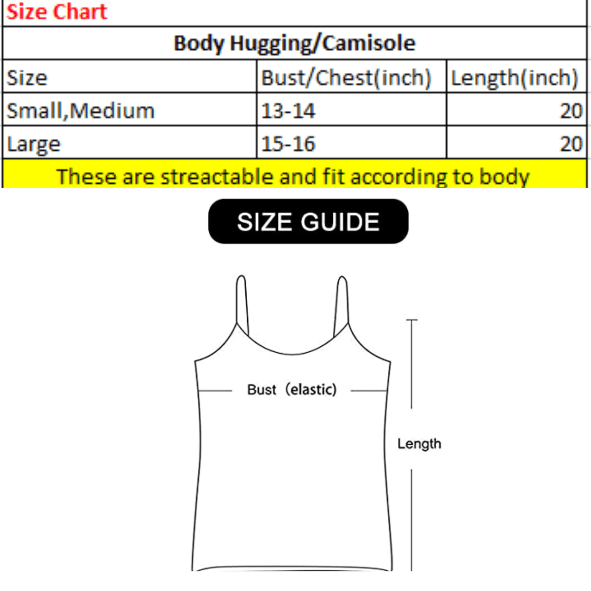 Pack of 3 Camisoles